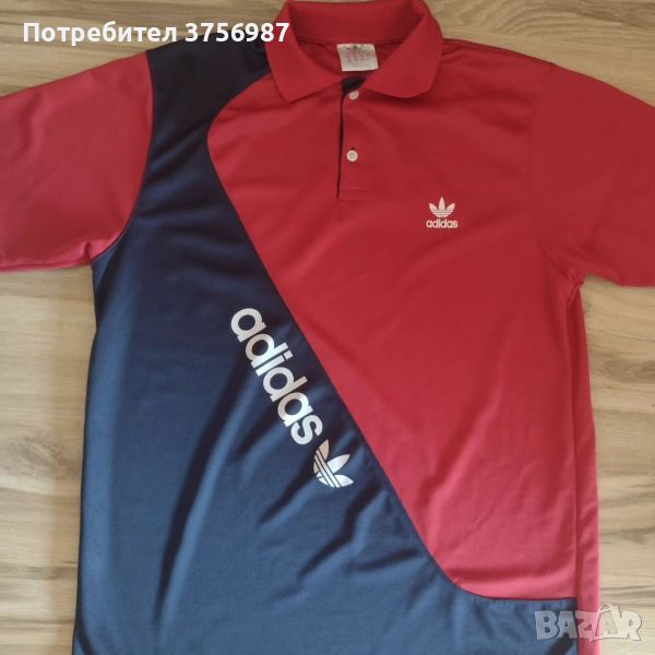 Adidas Originals тениска с яка XXL по етикет, но е по-скоро L, снимка 1