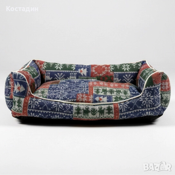 Легло за Кучета - 55см/45см/15см - Синя разцветка, снимка 1