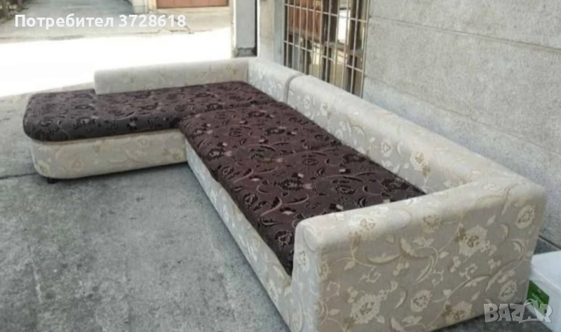 Красив голям диван с ляв ъгъл, снимка 1