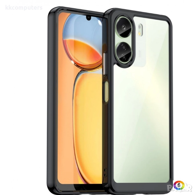 Xiaomi Redmi 13C / Poco C65 4G Силиконов Калъф Transparent TPU и Протектор, снимка 1