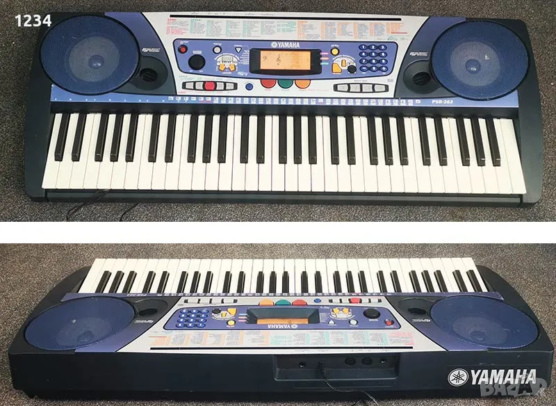 синтезатор клавир YAMAHA PSR-262 пиано динамична клавиатура 5 октави, снимка 1