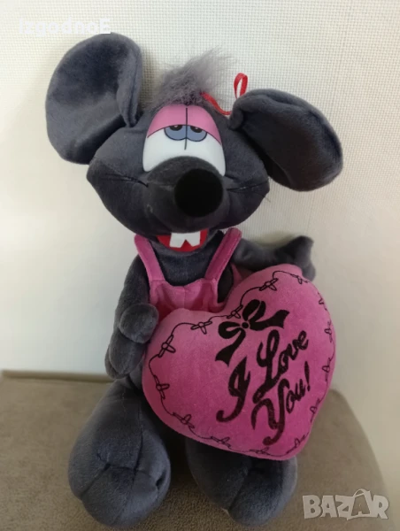 Влюбена мишка, Мишка със сърце I love you , снимка 1