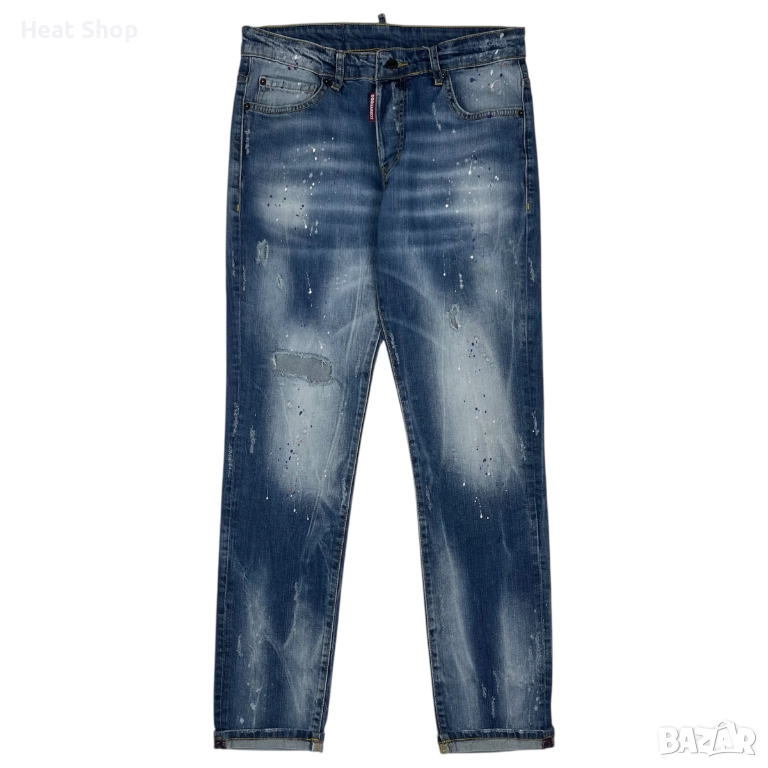 Мъжки дънки Dsquared2 Slim Splashed Denim Jeans, снимка 1
