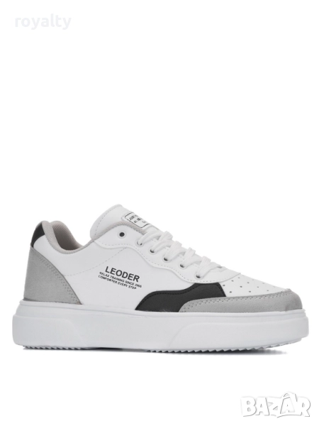 Мъжки бели кецове Leoder, снимка 1