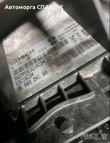 Компютър Peugeot 307 1.6HDI 9651246480 0281011634 EDC16C34 ,0 281 011 634, 96 603 241 80,  пежо 3, снимка 1