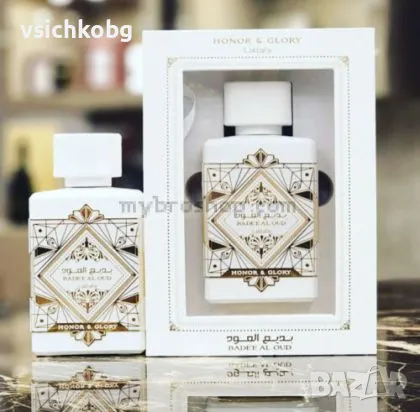 Луксозен арабски парфюм Badee Al Oud Honor & Glor от Lattafa Perfumes 100 мл Куркума, канела, черен , снимка 1