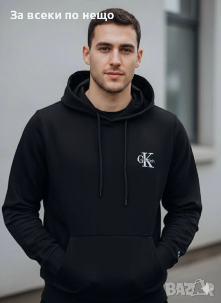 Calvin Klein Мъжки Черен Суитчър🔝Мъжка Блуза С Дълъг Ръкав В Черен Цвят Код A960, снимка 1