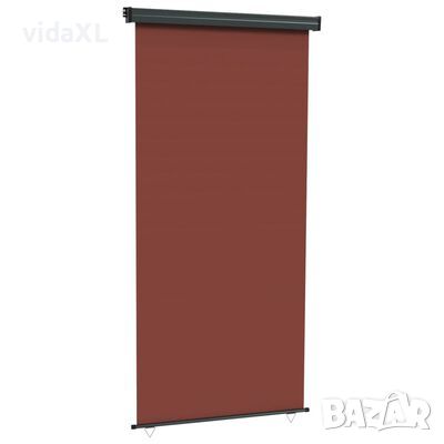 vidaXL Вертикална тента за балкон, 122x250 см, кафява)SKU:317849, снимка 1