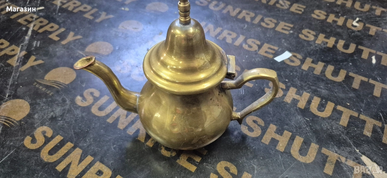Чайник от месинг , снимка 1