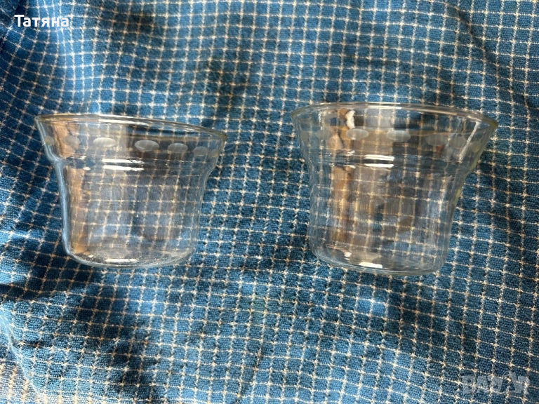 Термоустойчиви стъклени чаши за подстакани , снимка 1