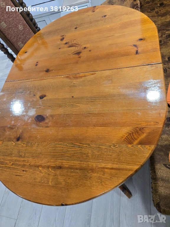 Дървена маса , снимка 1