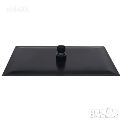 vidaXL Rainshower душ пита, инокс, 30x20 cм, правоъгълна, черна(SKU:147700), снимка 4 - Други - 49236660