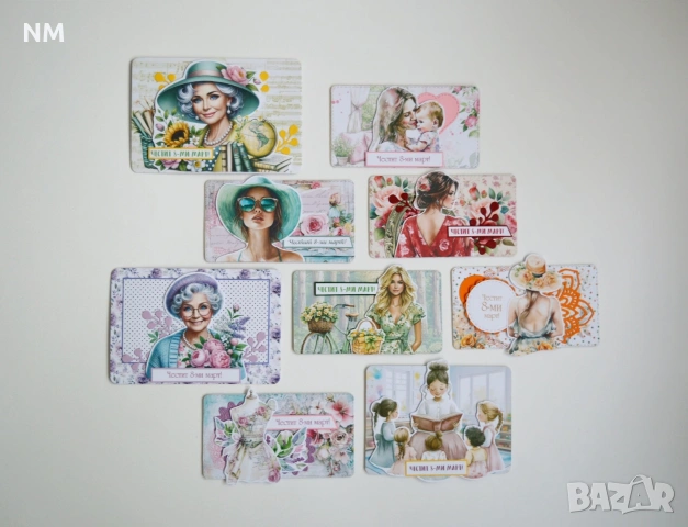 Магнити за осми март-100% ръчна изработка и дизайн, снимка 11 - Картини - 53060465