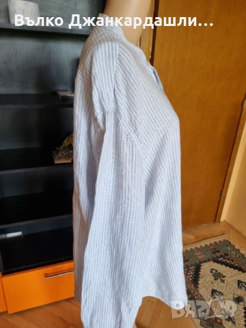 Мъжка ленена риза Angelo Litrico, размер XXL, снимка 5 - Ризи - 53231334