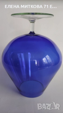 Големи чаши от цветно ръчно издухано стъкло, снимка 8 - Чаши - 53635259