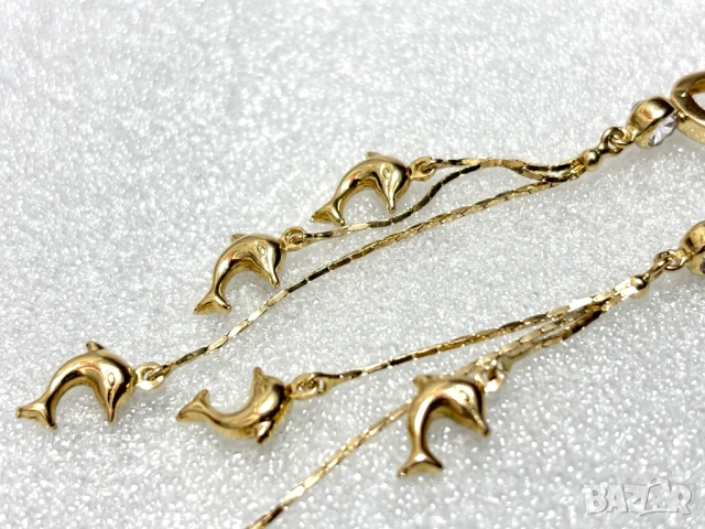 Златни Обеци-4,61 грама/14К (проба 585), снимка 9 - Обеци - 53645643