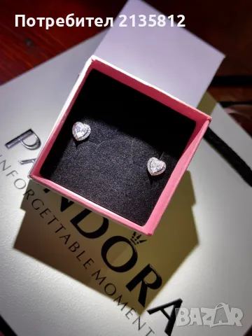 Обеци Пандора Валс Pandora , снимка 3 - Обеци - 49920360