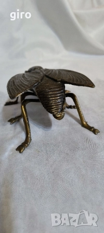 Голяма антикварна бронзова муха , снимка 5 - Антикварни и старинни предмети - 52535681