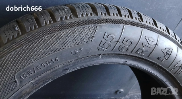 155/65/14 зимна гума Kleber, снимка 4 - Гуми и джанти - 52537262