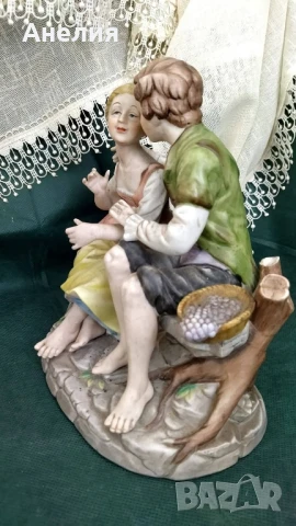 Фигура от Италия - раздумка на пейката, снимка 2 - Декорация за дома - 51175465
