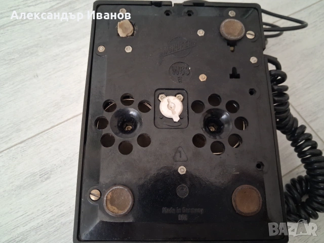 Бакелитов,германски,ретро телефон RFT, снимка 6 - Антикварни и старинни предмети - 54105752