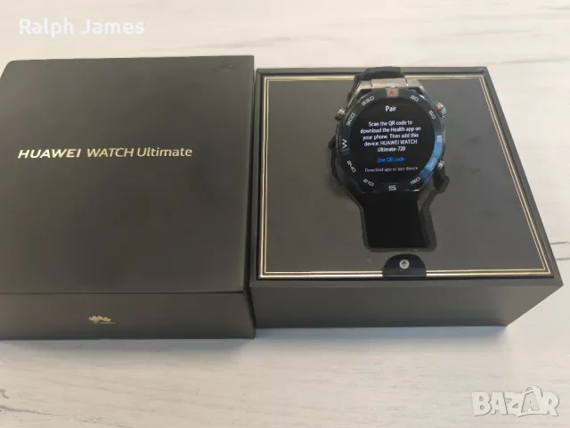 Като нов Huawei Watch Ultimate 48.5mm Black, снимка 1 - Смарт гривни - 46906796