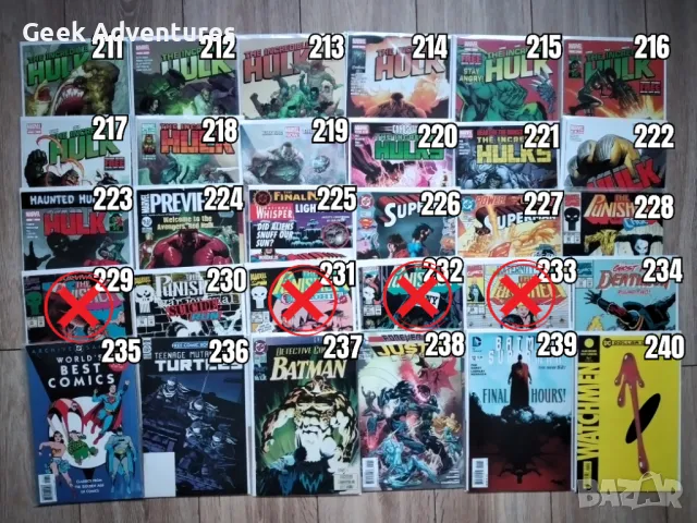 Comic Books - Batman, Wolverine, Spawn, Hulk, X-Men, Punisher, Marvel, снимка 8 - Списания и комикси - 48013618