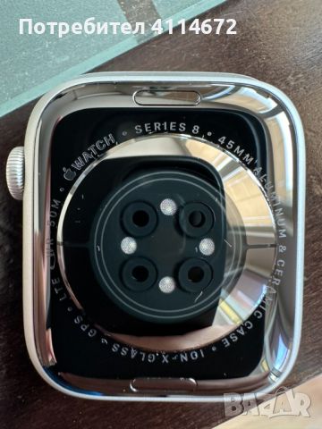 Apple Watch 8 45mm LTE Silver, снимка 4 - Смарт часовници - 45982351