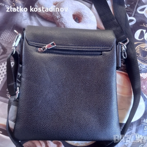 Мъжка чанта през рамо от еко кожа , снимка 2 - Чанти - 52348070