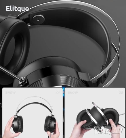 USB слушалки за игри с 4D стерео звук MC Q9 - EP12, снимка 8 - Друга електроника - 52819294