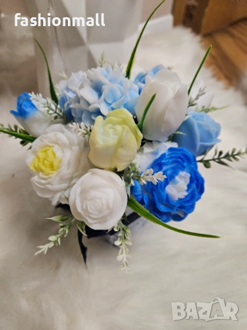 Ароматен сапунен букет, снимка 7 - Изкуствени цветя - 53447829
