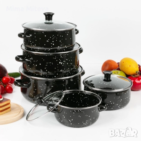Комплект от 5 броя тенджери за домашна и професионална употреба 16/18/20/22/24см, снимка 3 - Съдове за готвене - 52221580
