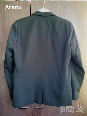 Мъжко сако черен цвят, спортно-елегантно номер XS/S, снимка 4 - Сака - 45914003