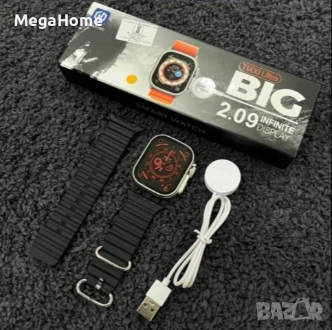 Smartwatch T900 ULTRA, 49 mm, Безжично зареждане, Обаждания, Известия, Музика, Време, Календар, снимка 4 - Смарт часовници - 53244221