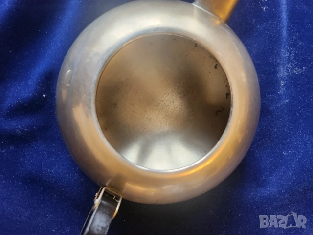 чайник малък, мелхиор, 2 броя: вместимост ок.0,5 л. и 0,75 л., СССР, солидни, здрави, ново състояние, снимка 6 - Други - 49597570