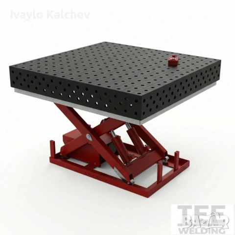 Заваръчна маса StartPro 1500×1480х12 мм -хидравлична повдигаща система