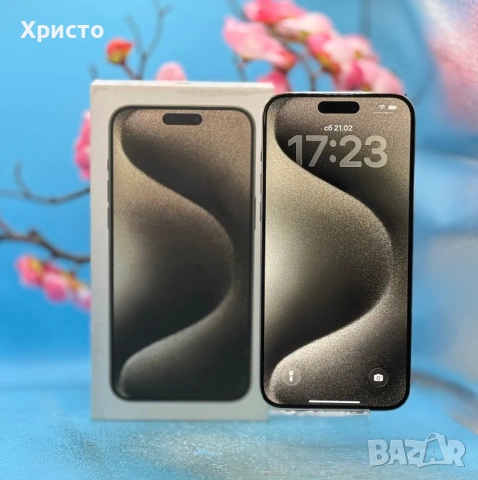 Apple iPhone 15 Pro Max, 256GB, 5G, Natural Titanium  , снимка 4 - Apple iPhone - 53689320
