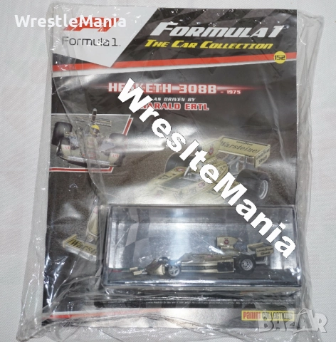 Formula 1 The Car Collection Hesketh 308B - 1975 Harald Ertl МАЩАБ 1:43 Panini Collections