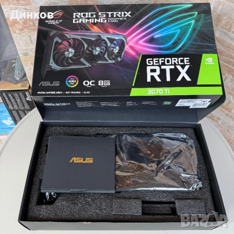 Видеокарта ASUS ROG Strix GeForce® RTX™ 3070 Ti OC, 8GB GDDR6X, снимка 2 - Видеокарти - 52870329