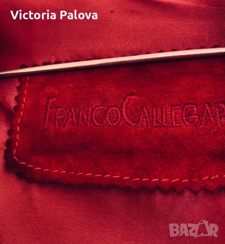 Дамска кожена риза FRANCO CALLEGARI велур, снимка 12 - Ризи - 46569781