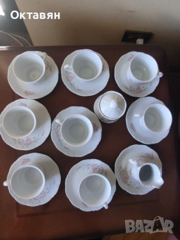 Порцеланов сервиз за кафе/чай, снимка 3 - Сервизи - 54242056