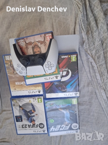 ps 5 с 5 игри контролер с гаранция