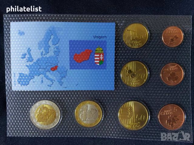Пробен Евро сет - Унгария 2008, 8 монети, снимка 3 - Нумизматика и бонистика - 46471003