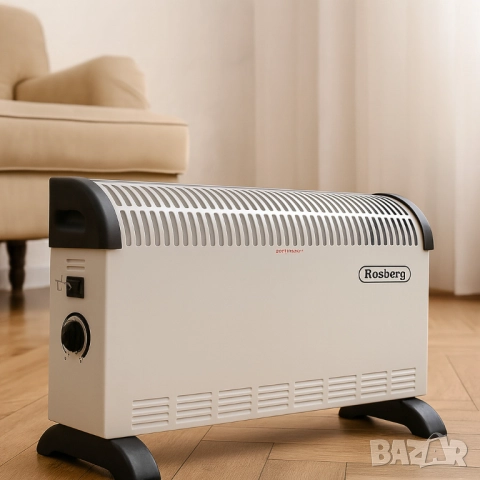 Конвекторна отоплителна печка Rosberg (2000W) и Rosberg (2000W с вентилатор) – 2000W, снимка 5 - Друга електроника - 51852390