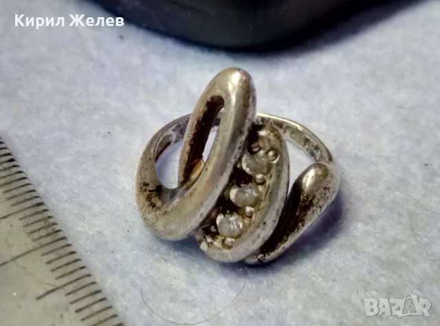 ТОКАШ СКЪПОЦЕНЕН СРЕБЪРЕН ПРЪСТЕН МАРКОВО СРЕБРО 925 с БЛЕСТЯЩИ ЦИРКОНИ ДИЗАЙНЕРСКО АРТ БИЖУ 30579, снимка 14 - Пръстени - 49959727