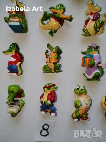 21бр фигури Kinder КРОКОДИЛИ/стари Киндер играчки от шоколадови яйца , снимка 4 - Колекции - 52022180