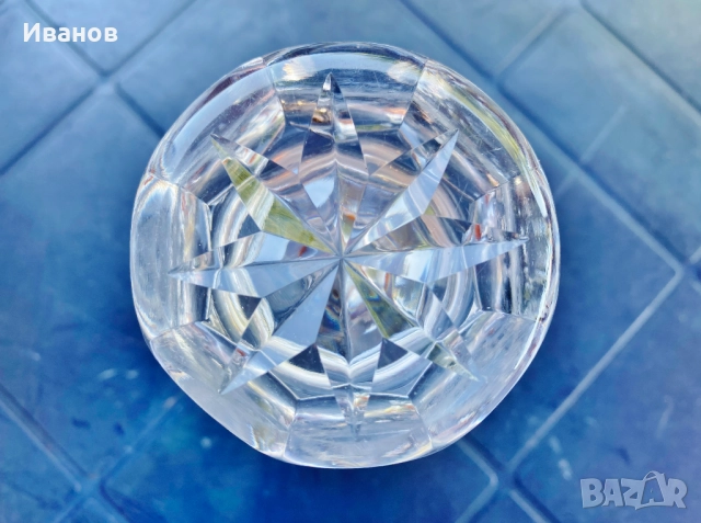 Нов Масивен Голям Кристален съд и Комплект Кристални чаши за Боле/Пунш, снимка 12 - Сервизи - 51479833