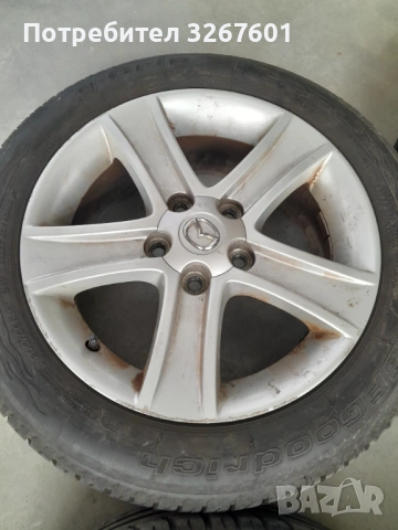 Джанти за  Мазда 16" с гуми 205/55/16 , снимка 3 - Гуми и джанти - 54215734