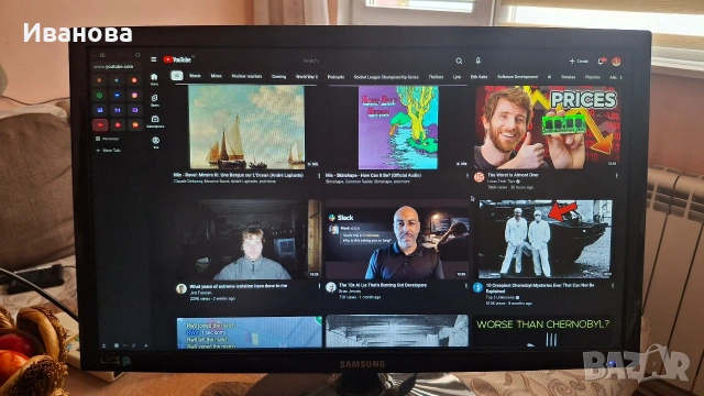 Запазен LED/LCD монитор Samsung, снимка 3 - Монитори - 54167933