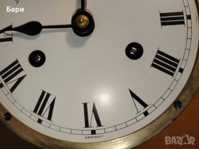 Месингов корабен часовник и барометър с термометър Schatz -Германия, снимка 7 - Антикварни и старинни предмети - 52889604